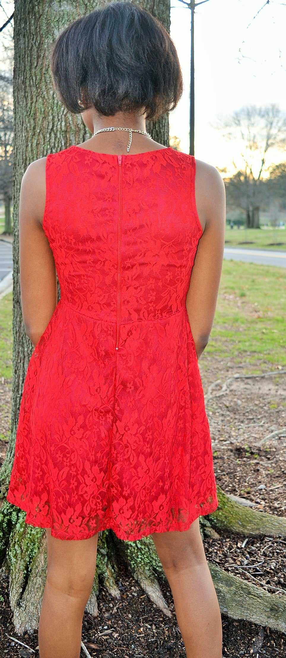 Red Lace Dress