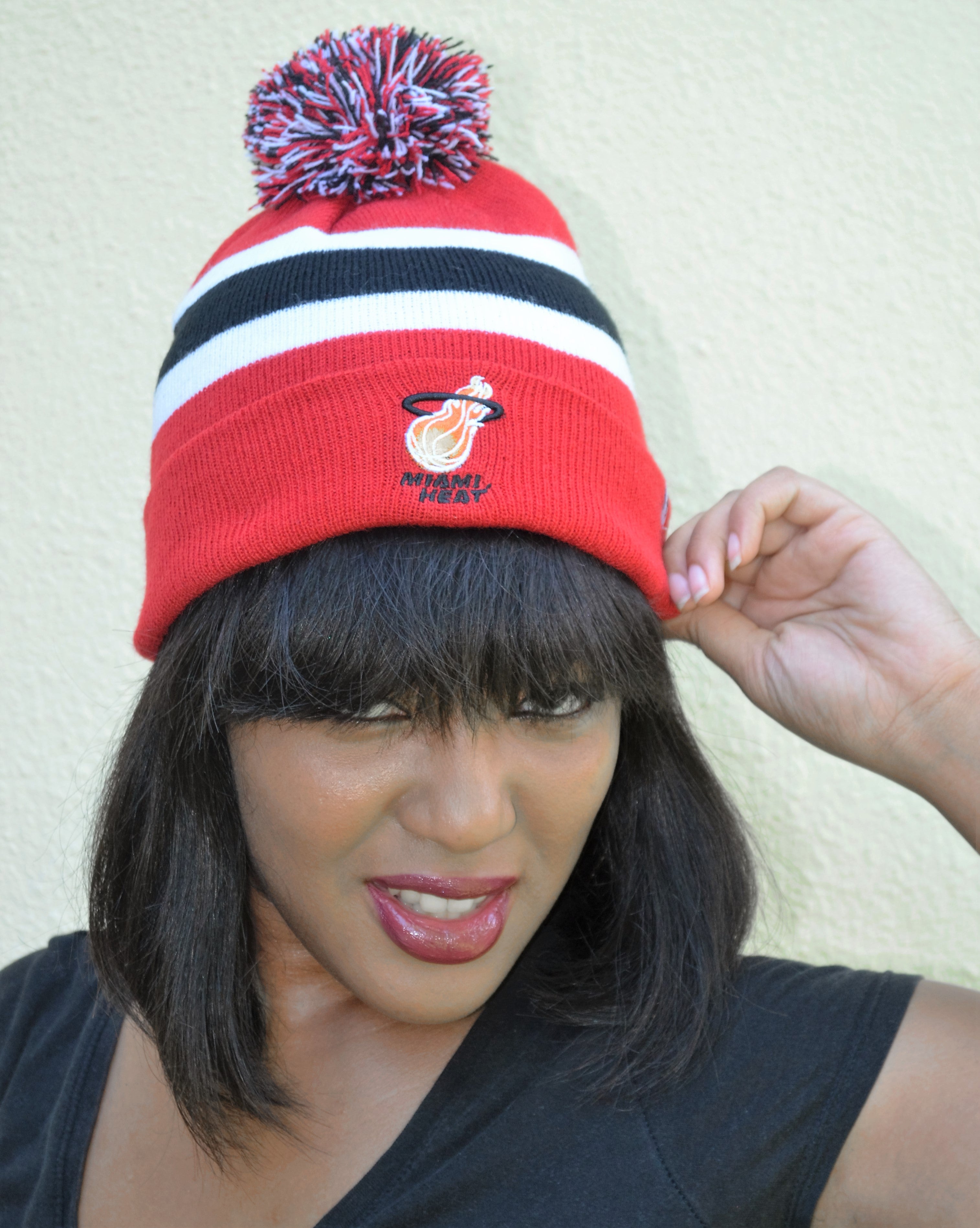 Miami Heat Pom-Pom Beanie