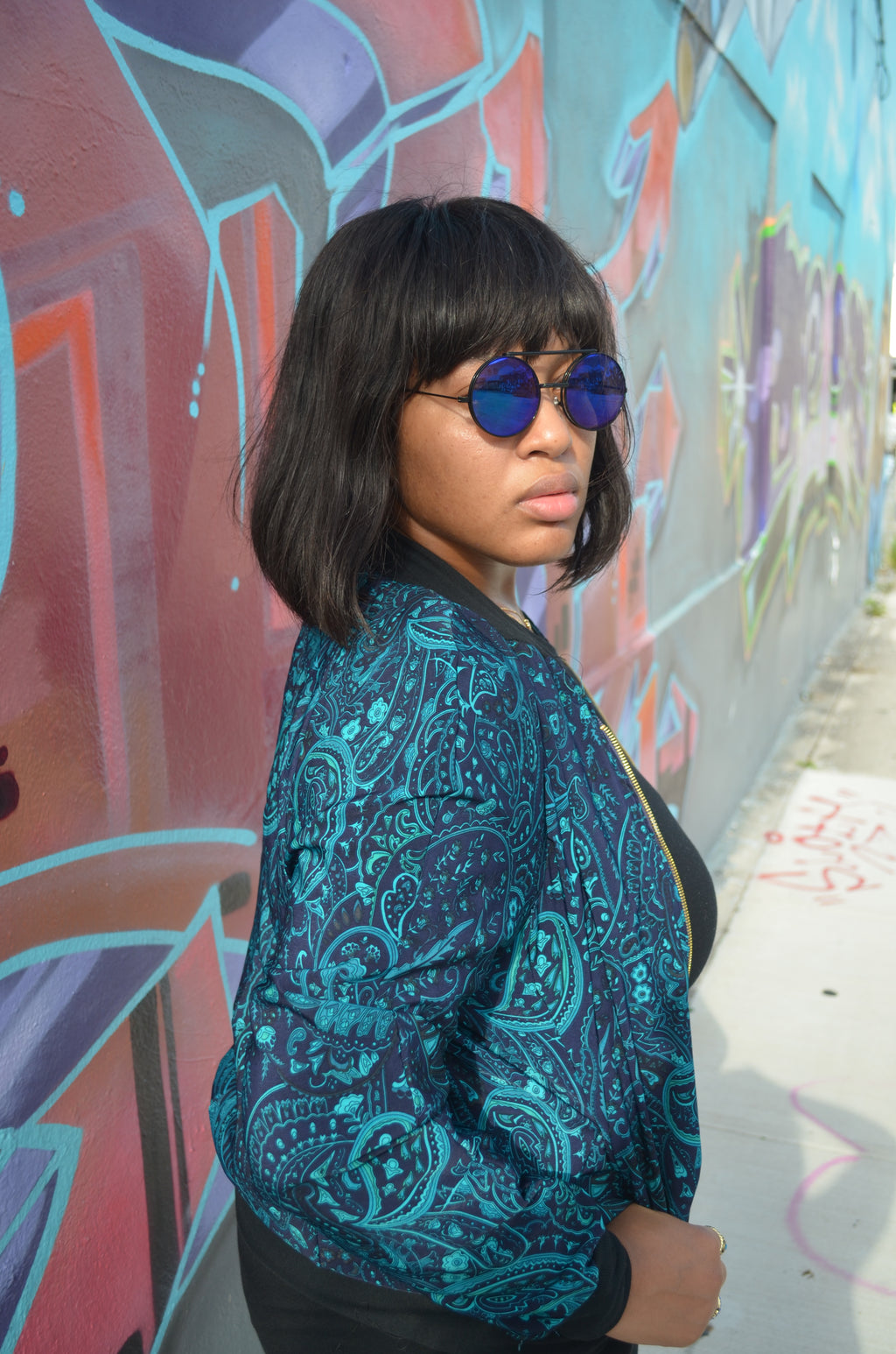 Silk Double Sided Bomber Jacket