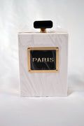 White Perfume Bottle Clutch Purse
