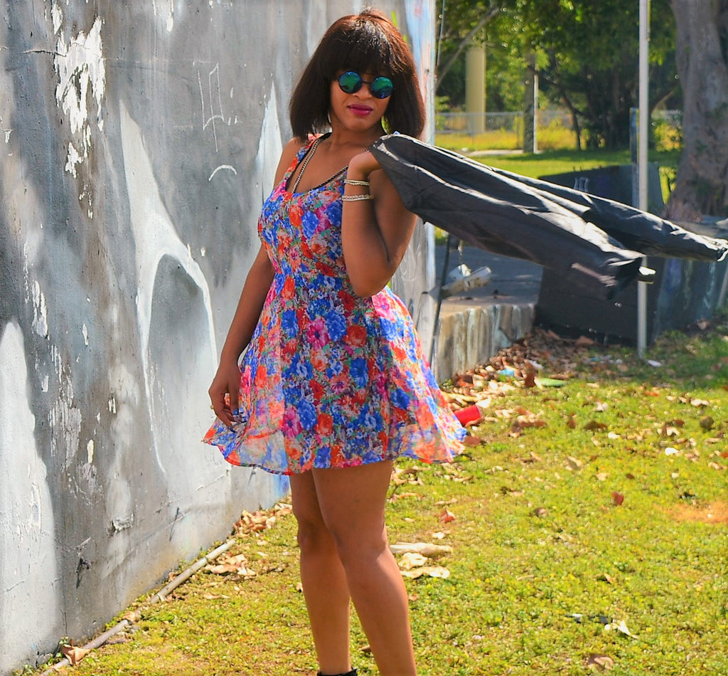 Floral Flared Dress