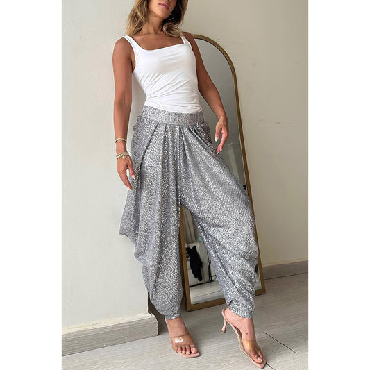 Sequin Harem Pants