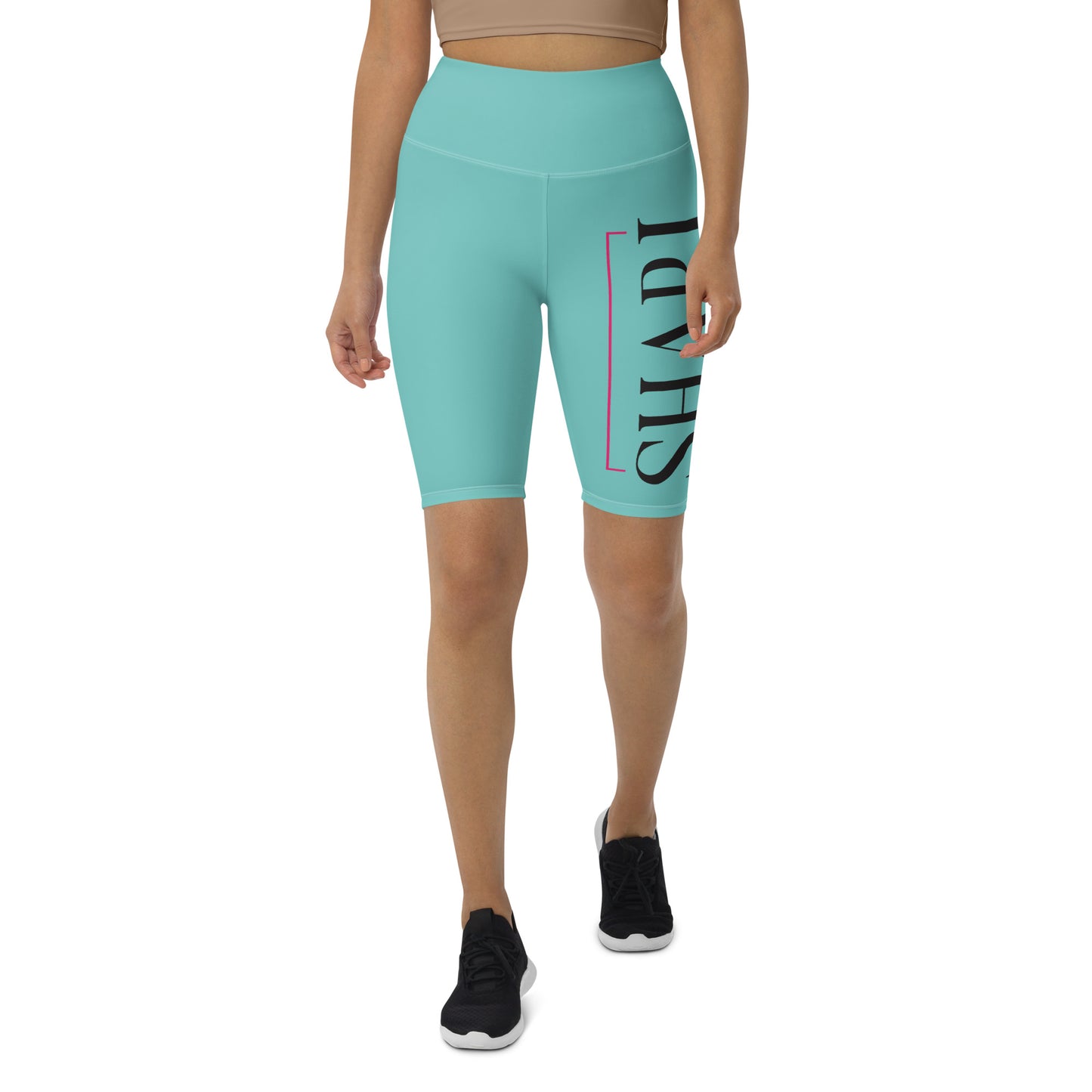 Women's  Ocean Drive Green Biker Shorts