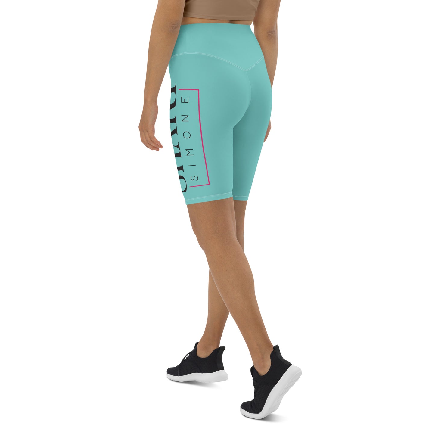 Women's  Ocean Drive Green Biker Shorts