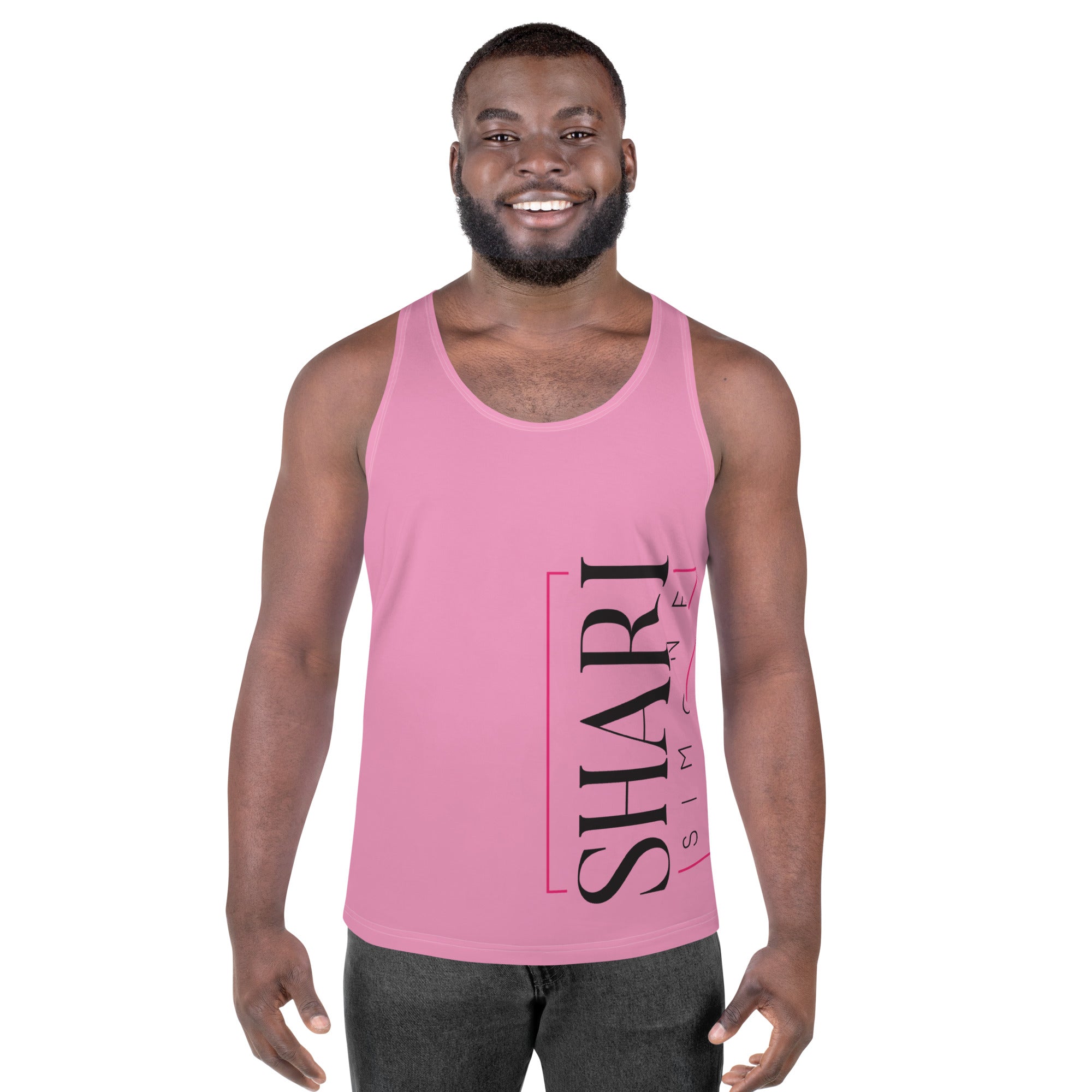 Men's Deco Drive Pink Tank Top
