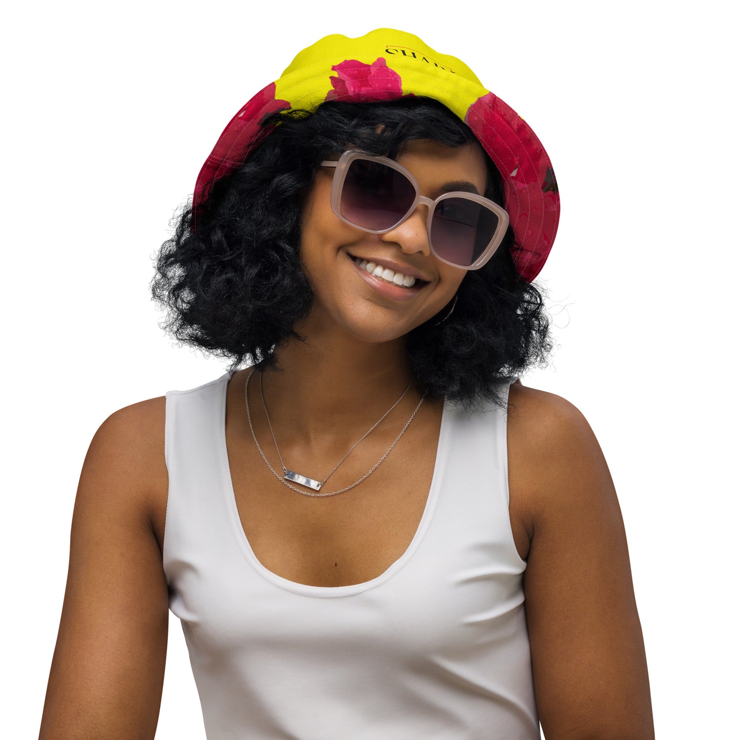 Hibiscus Me Crazy Reversible bucket hat