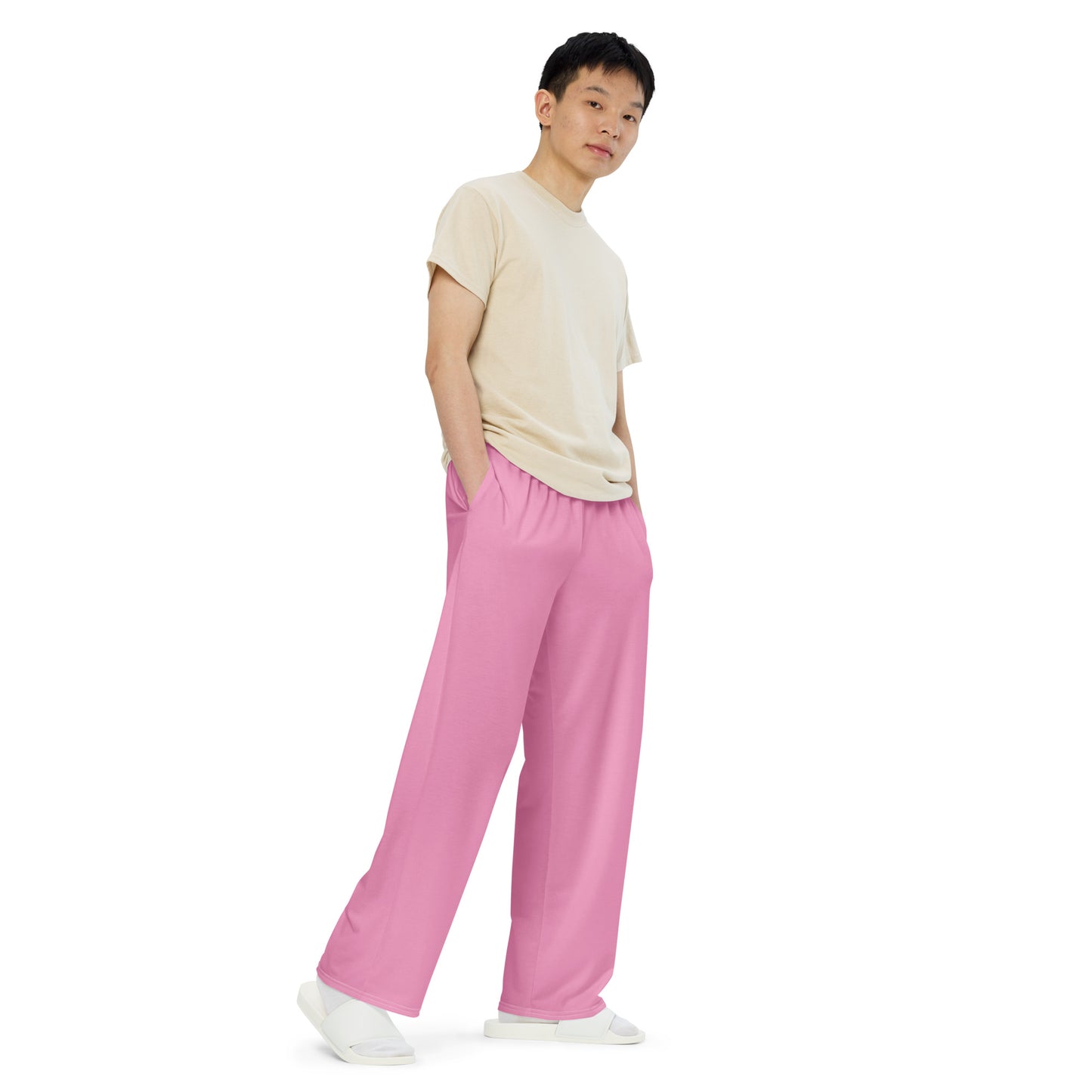 Men's Deco Drive Pink wide-leg pants