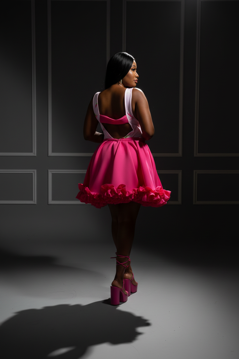 Circle Ruffle Skirt - Editorial Back