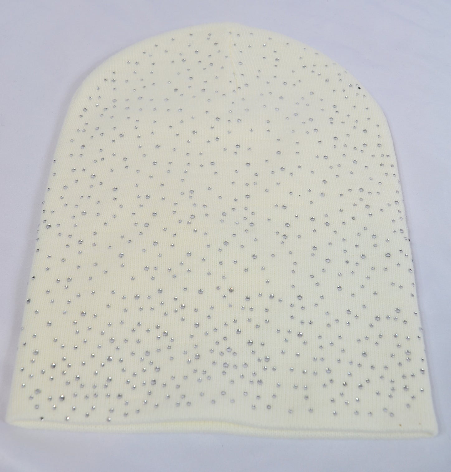 Cream stoned beanie