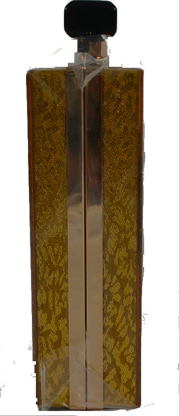 Gold Perfume Bottle Clutch Purse