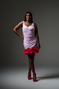 Ruffle Cut-Out Bodycon Dress - Editorial Front 2